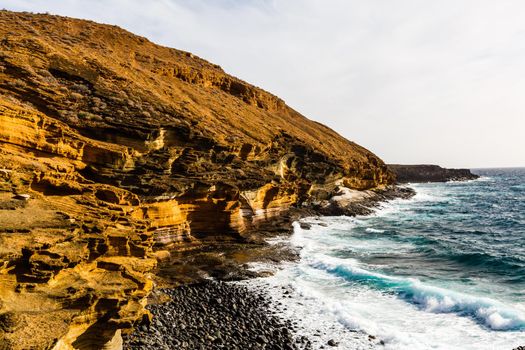Atlantic ocean wild coast, Tenerife, Canary islands, Spain
