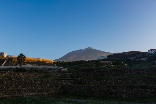 The Teide volcano on background of blue sky