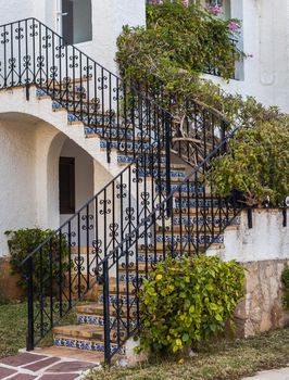 House, exterior and decor concept - Outdoor staircase.