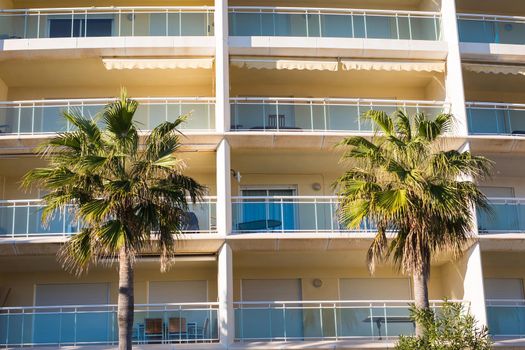 Design, architecture and exterior concept - Modern balconies.