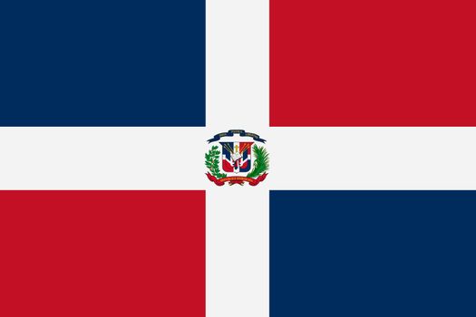 A Dominican Republic flag background illustration red white blue