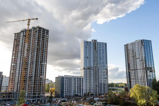 construction of a residential apartment complex