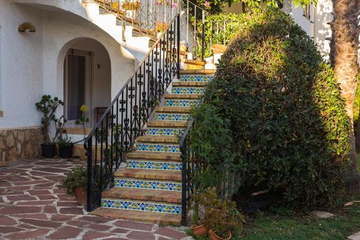 House, exterior and decor concept - Outdoor staircase.