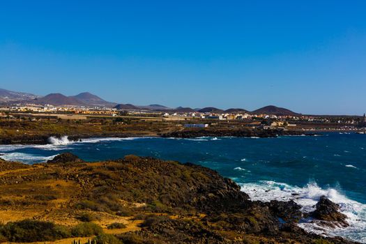 Atlantic ocean wild coast, Tenerife, Canary islands, Spain
