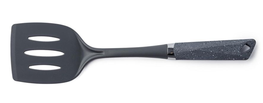 Plastic kitchen spatula utensil isolated on white background
