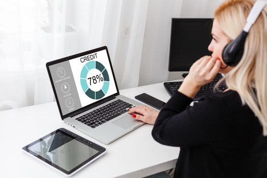 Credit Score Financial Banking Economy Concept