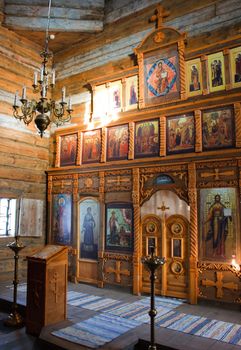 photo of the russian church interior