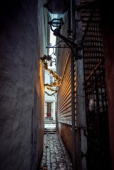 The historical part of the city. narrowest street in Norway. Bergen