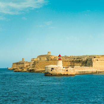 Old lighthouse at Valletta. Malta