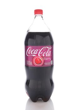 IRVINE, CALIFORNIA - JANUARY 13, 2017: Coca-Cola Cherry. Introduced in 1985 it is a cherry-flavored version of Coca-Cola.