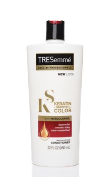 IRVINE, CALIFORNIA - 25 OCT 2019: TRESemme  Keratin Smooth Color Pro Collection Hair Conditioner.
