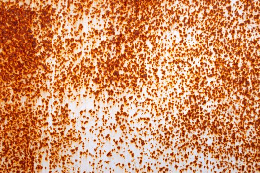 Rusty iron and the remnants of gray paint.Horizontal background.