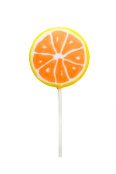 Colorful lollipop isolated on white background