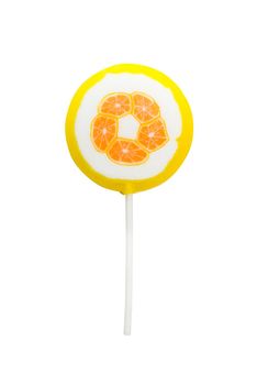 Colorful lollipop isolated on white background