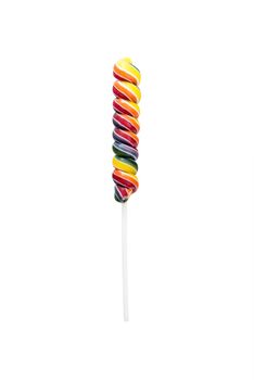 Colorful lollipop isolated on white background