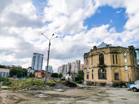 Building abuse. Example of illegal Italian construction