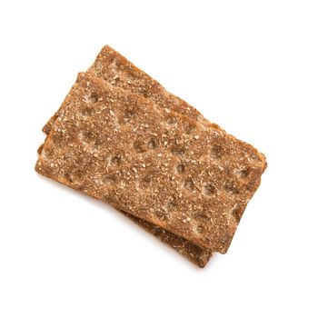 crispbread isolated on white background