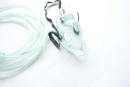 child nebulizer on white background close up.