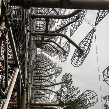 Duga-3 Soviet radar system in abandoned Chernobyl