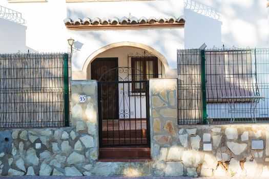 Design, architecture and building concept - The entrance gate of the house.