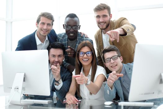 professional business team at the Desk.success concept