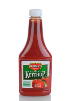 IRVINE, CA - January 11, 2013: Photo of a 24 ounce bottle of Del Monte Ketchup. Del Monte Foods is one of the country's largest producers of premium quality, branded food.