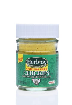 IRVINE, CALIFORNIA - DEC 4, 2018: Herb Ox Chicken Bouillon. The seasoning adds flavor to gravies, marinades, soups, stews and rice dishes.
