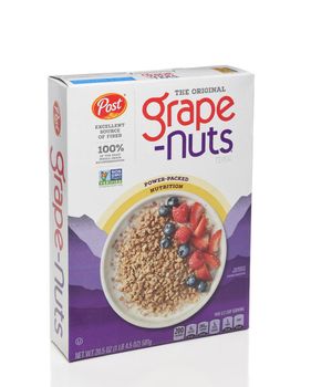 IRVINE, CALIFORNIA - 6 OCT 2020: A box of Post Grape-Nuts Cereal. 