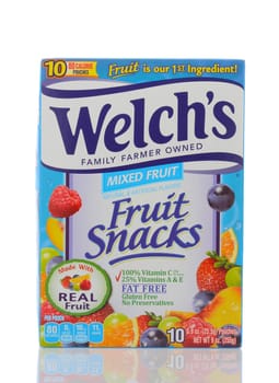 IRVINE, CALIFORNIA - MAY 22, 2019:  A box of Welch's Fruit Snacks. From The Promotion In Motion Companies, Inc. (PIM), is one of the leading manufacturers of popular brand name confections
