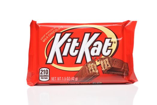 IRVINE, CALIFORNIA - 6 OCT 2020: A Kit Kay Candy Bar, from Hershey’s.