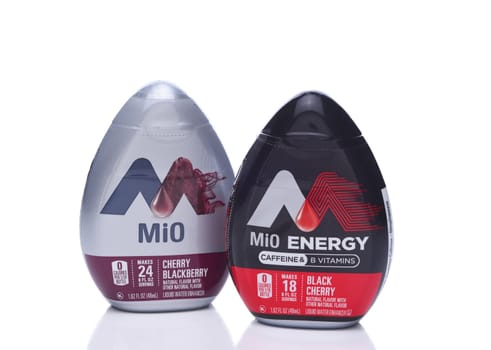 IRVINE, CA - NOVEMBER 8, 2017: Mi0 Water Enhancer. MiO is a first of its kind liquid water enhancer. Available in multiple flavors and four product lines.