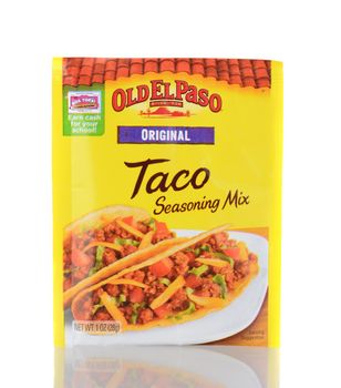IRVINE, CA - January 05, 2014: Old El Paso Taco Seasoning. Old El Paso has be making popular Mexican cuisine products since 1938.