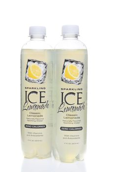 IRVINE, CALIFORNIA - AUGUST 21, 2017:  Sparkling Ice Lemonade. From Talking Rain Beverage Company producers of flavored ice teas and lemonades in Preston, Washington.