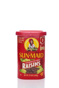 IRVINE, CA - NOVEMBER 8, 2017: Sun-Maid Raisins. Sun-Maid is the largest raisin and dried fruit processor in the world