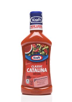 IRVINE, CALIFORNIA - AUGUST 30, 2019: A bottle of Kraft Classic Catalina Salad Dressing. 