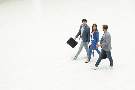 business people walking together.business concept