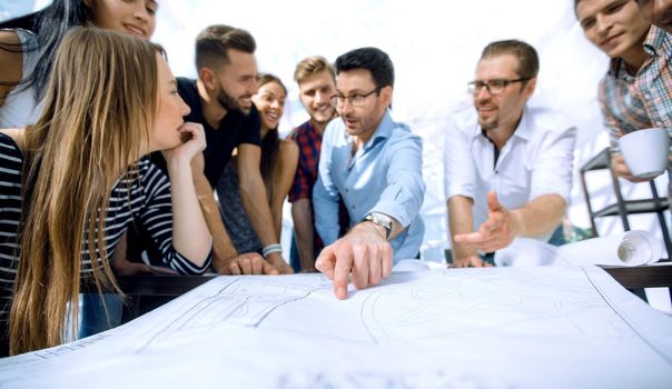 team of architects is discussing a new project.photo with copy space