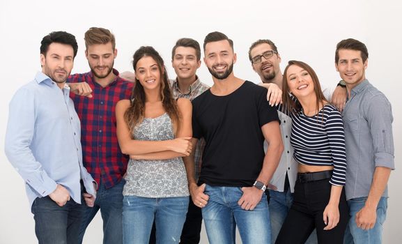 portrait of creative business team.isolated photo with copy space