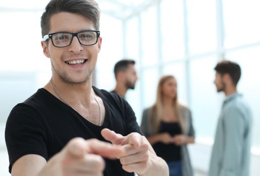 Elegant man in glasses. Optics style for men. Handsome businessman in spectacles. Male beauty, fashion.