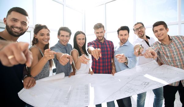 creative design team, showing on you.the concept of choice