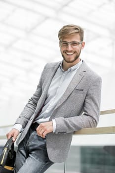 close up.portrait of confident modern man.business people