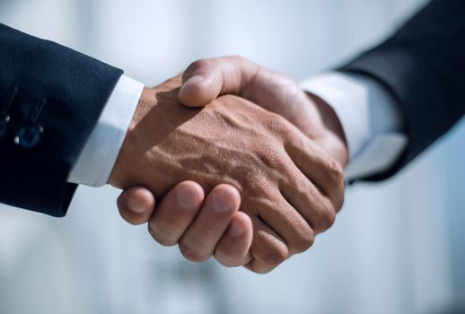 hand shaking close up