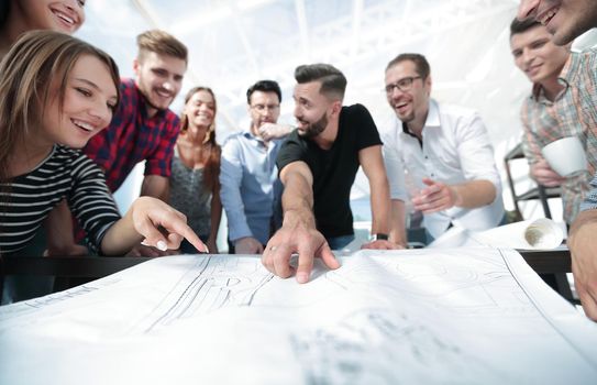 team of architects is discussing a new project.photo with copy space