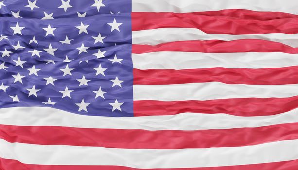 United States of America flag background, 3d render