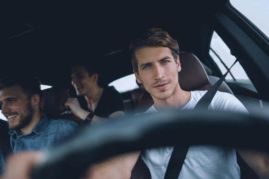 customers smiling while talking to about their driver