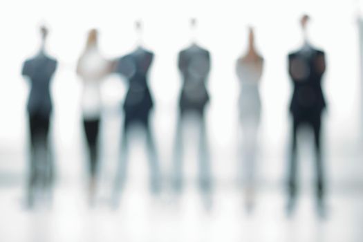 business background.a group of business people standing in the office.photo with copy space