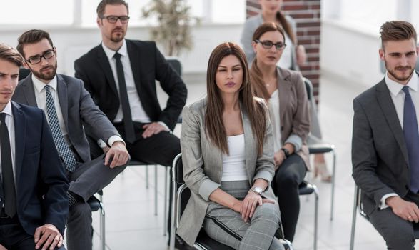 group of business people sitting in the meeting room.business concept