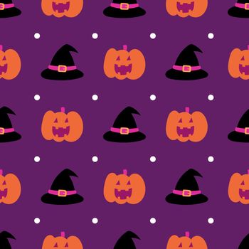 Happy halloween seamless pattern background. Abstract halloween pattern for design card, party invitation, poster, album