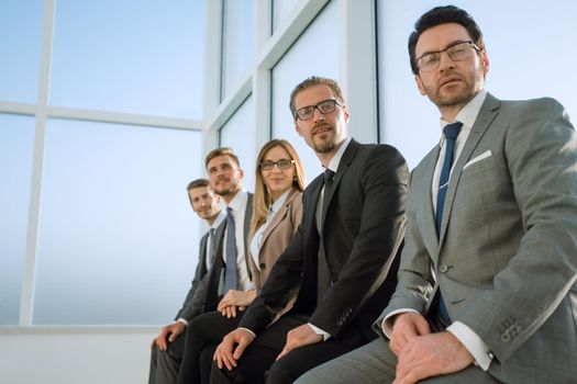 Group Of Diverse People Waiting For Job Interview In Office