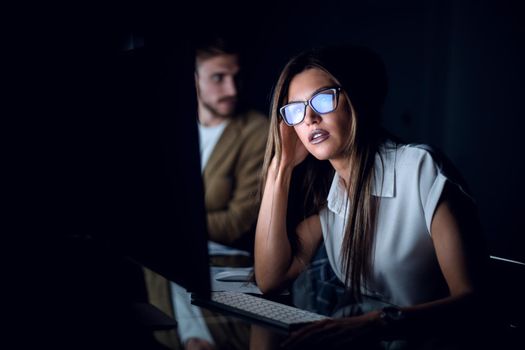 portrait of a modern business woman in the workplace.business people